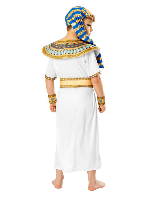 White Pharaoh Boy Kids Costume