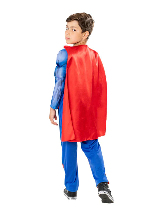 Kids Superman Costume Padded Muscle Suit