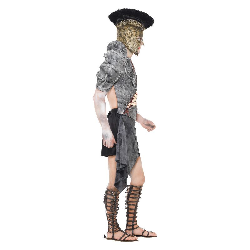 Zombie Gladiator Costume Black Adult 3