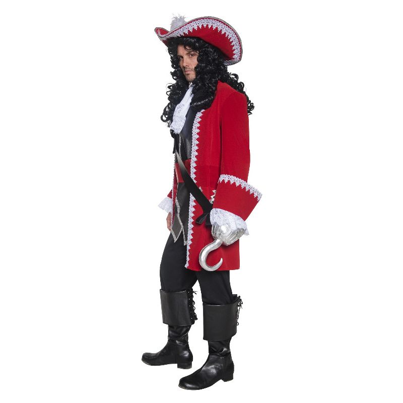 Deluxe Authentic Pirate Captain Costume Red Adult 3