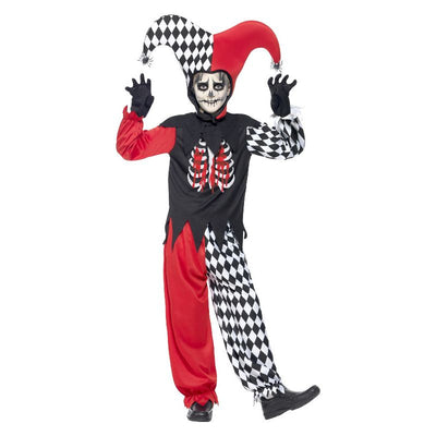 Blood Curdling Jester Costume Black Child_1 sm-43020L