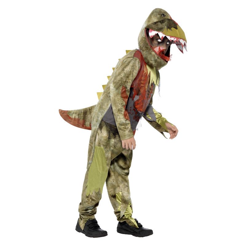 Deluxe Deathly Dinosaur Costume Green Child 1