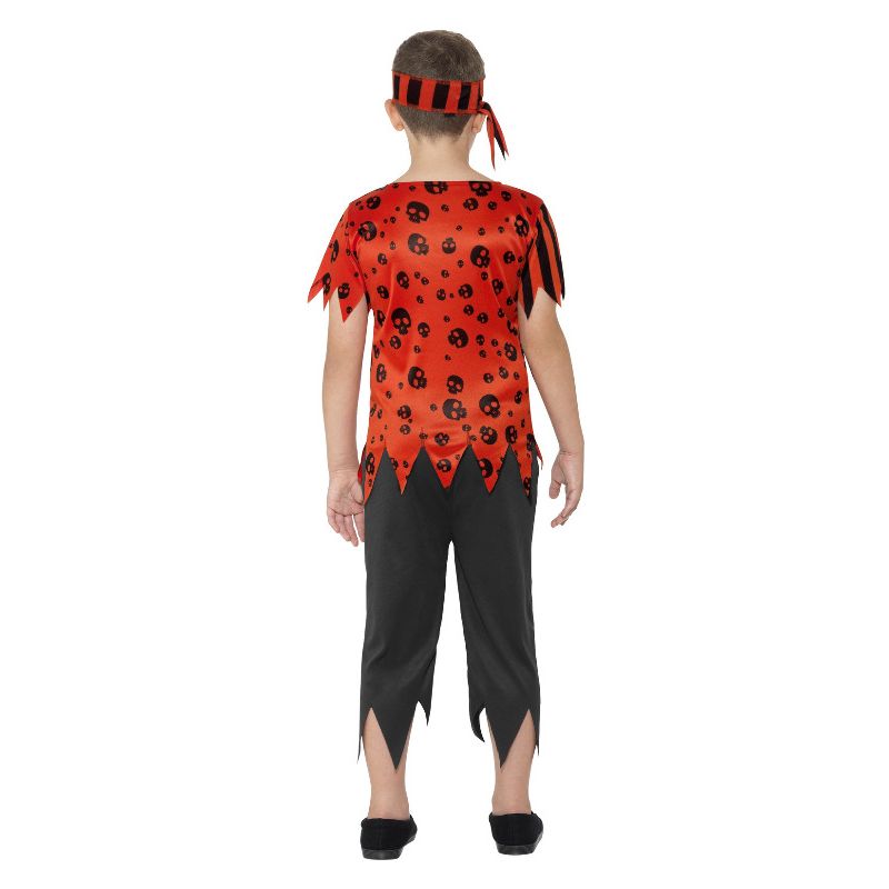 Jolly Roger Pirate Costume Red Child 2