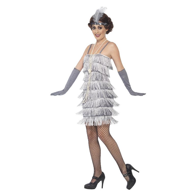 Flapper Costume Silver Adult_3 