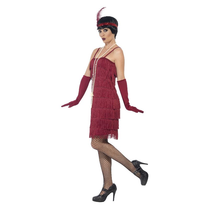 Flapper Costume Red Adult_3 sm-44675S