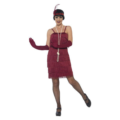 Flapper Costume Red Adult_1 sm-44675L