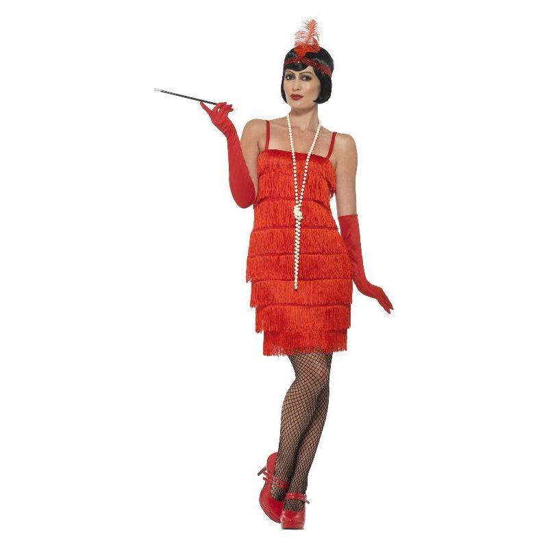 Flapper Costume Adult Red Smiffys _3