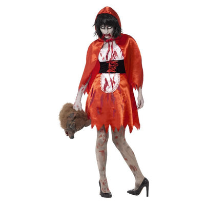 Zombie Little Miss Hood Costume Red Adult_1 sm-45524M