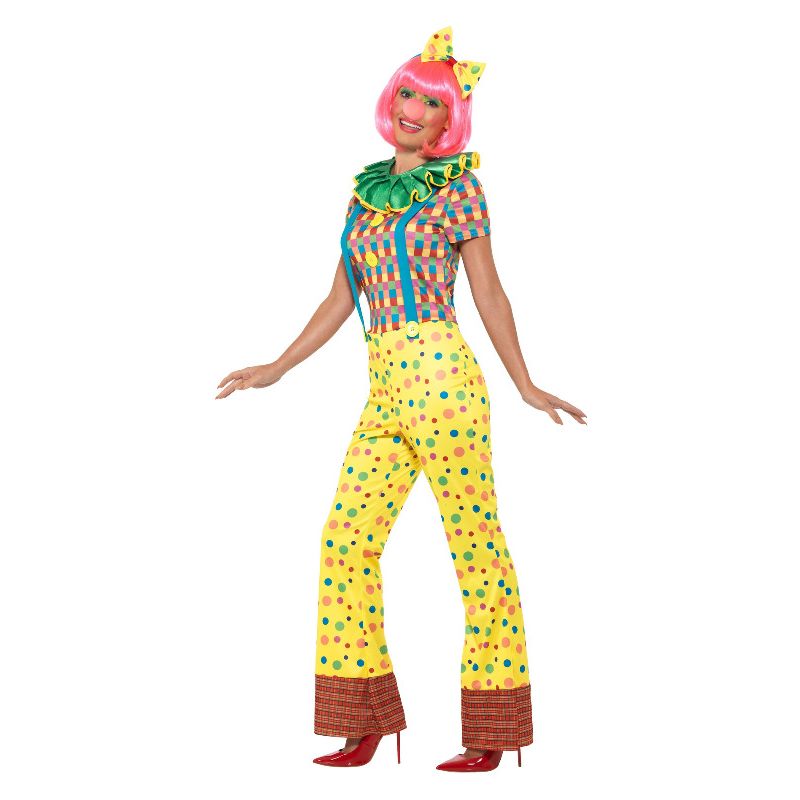 Giggles The Clown Lady Costume Multi-Coloured Adult 3