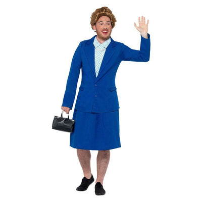 Iron Lady Prime Minister Costume Blue Adult 1