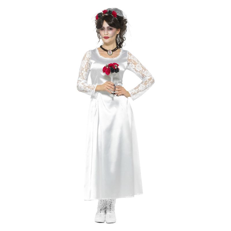 Day of the Dead Bride Costume White Adult_1 sm-48152M