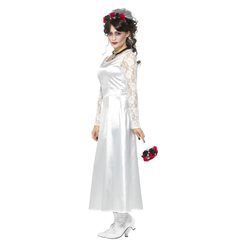 Day of the Dead Bride Costume White Adult 3