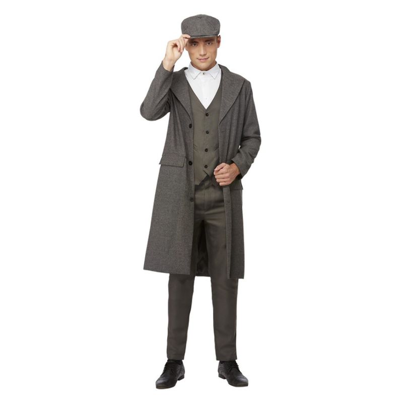 Peaky Blinders Thomas Shelby Costume Adult Black Grey_1 sm-51669L