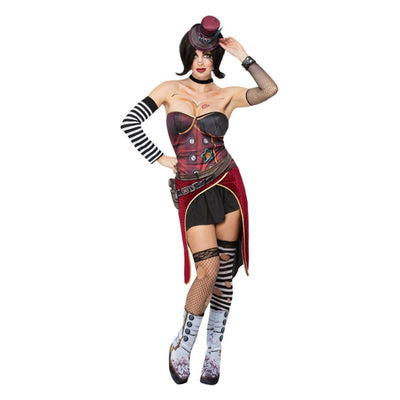 Borderlands Moxxi Costume Adult Black Red White_1 sm-51679M