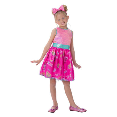 L.O.L Surprise! Next Level Character Costume Child Pink Turquoise_1 sm-51682L