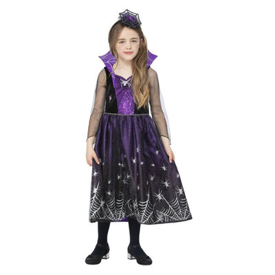Spiderella Costume Child Black Purple_1 sm-56415L