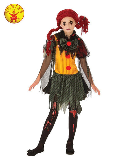 Zombie Girl Clown Costume - Childrens