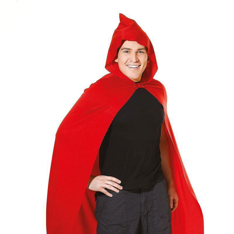 Cape Long Hooded Red Adult Costume Unisex One Size Bristol Novelty _1