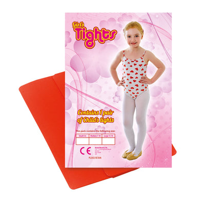 Childs Tights Red 4 6 Small Costume Accessories Unisex 4 6years Small Bristol Novelty _1