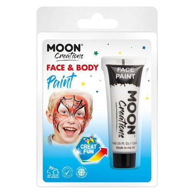 Moon Creations Face & Body Paint White Smiffys _1