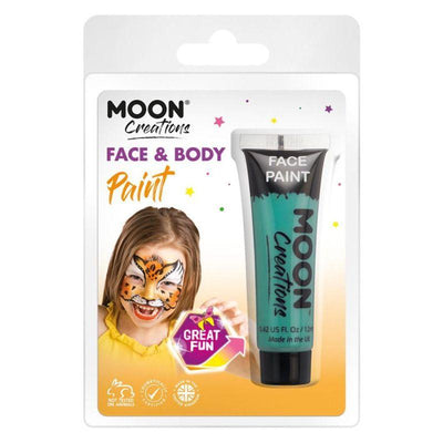 Moon Creations Face & Body Paint Turquoise Smiffys _1
