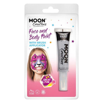 Moon Creations Face & Body Paints Grey Smiffys _1
