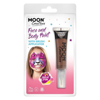 Moon Creations Face & Body Paints Brown Smiffys _1
