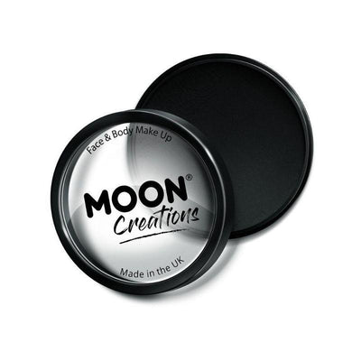 Moon Creations Pro Face Paint Cake Pot Black Smiffys _1
