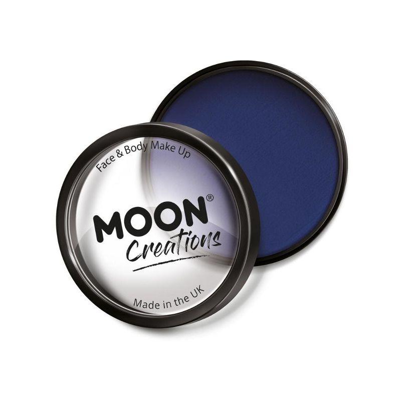 Moon Creations Pro Face Paint Cake Pot Dark Blue Smiffys _1