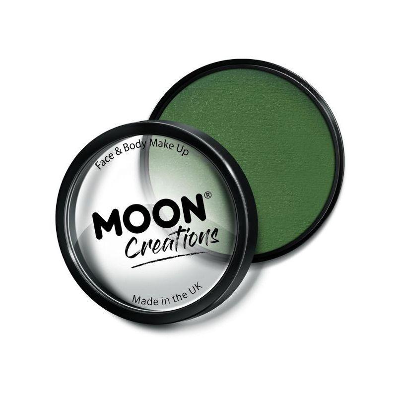 Moon Creations Pro Face Paint Cake Pot Army Green Smiffys _1