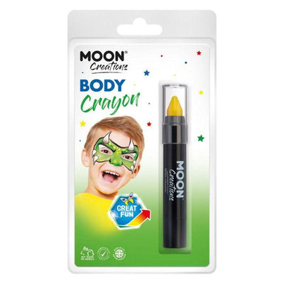 Moon Creations Body Crayons Yellow Smiffys _1