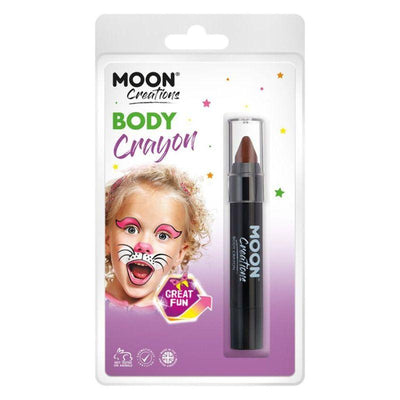 Moon Creations Body Crayons Brown Smiffys _1