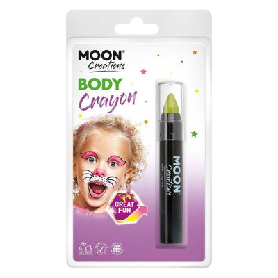 Moon Creations Body Crayons Lime Green Smiffys _1