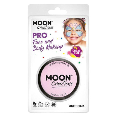 Moon Creations Pro Face Paint Cake Pot Light Pink Smiffys _1