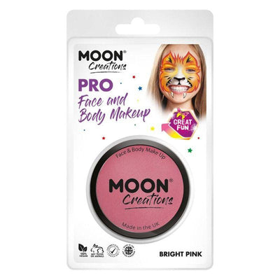Moon Creations Pro Face Paint Cake Pot Pink Smiffys _1
