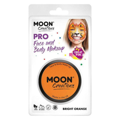 Moon Creations Pro Face Paint Cake Pot Orange Smiffys _1
