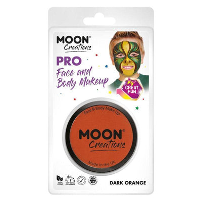 Moon Creations Pro Face Paint Cake Pot Orange Smiffys _1