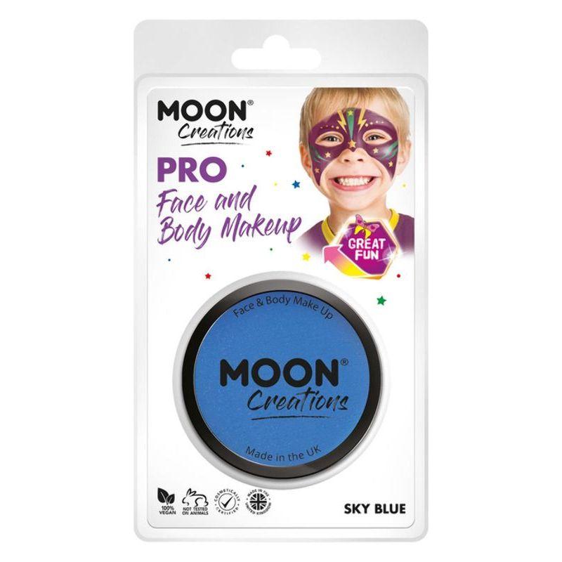 Moon Creations Pro Face Paint Cake Pot Sky Blue Smiffys _1