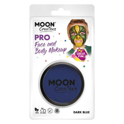 Moon Creations Pro Face Paint Cake Pot Dark Blue Smiffys _1