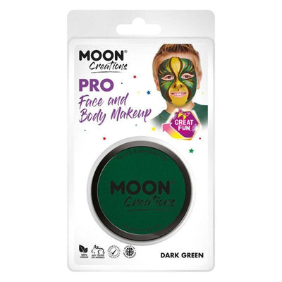 Moon Creations Pro Face Paint Cake Pot Dark Green Smiffys _1