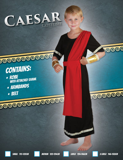 Caesar Black Xl Childrens Costumes Male To Fit Child Of Height 146cm 159cm Bristol Novelty _1