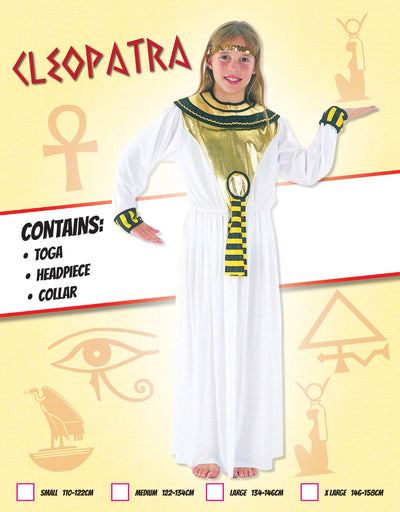Cleopatra Budget Xl Childrens Costumes Female To Fit Child Of Height 146cm 159cm Bristol Novelty _1