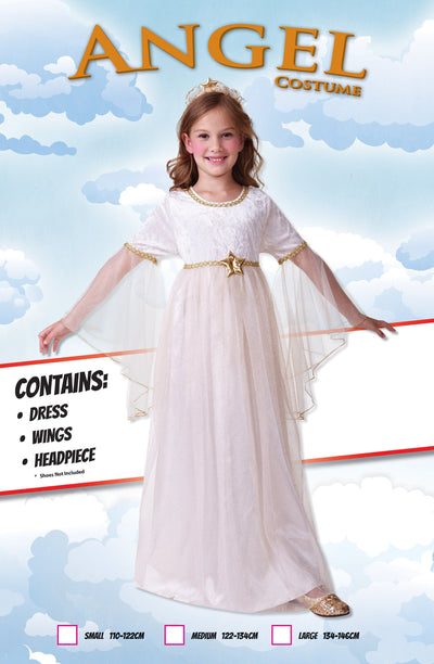 Angel Long Sleeves M Childrens Costumes Female To Fit Child Of Height 122cm 134cm Bristol Novelty _1