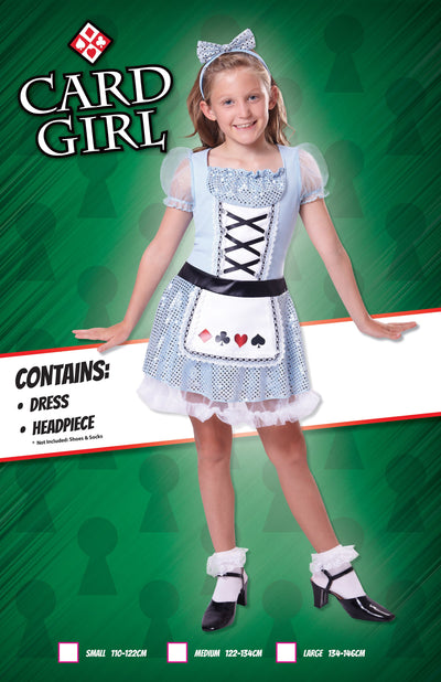 Card Girl L Childrens Costumes Female To Fit Child Of Height 134cm 146cm Bristol Novelty _1