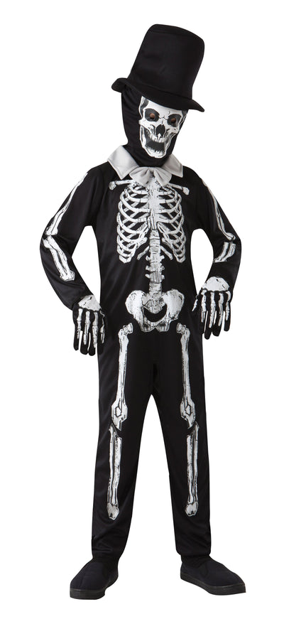 Skeleton Bone Zombie S Childrens Costumes Male Small Bristol Novelty _1