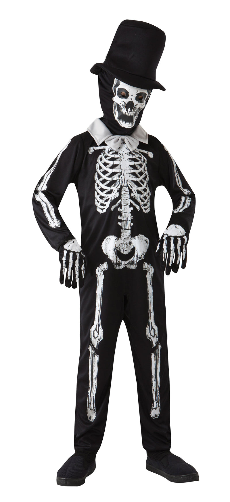 Skeleton Bone Zombie L Childrens Costumes Male Large Bristol Novelty _1