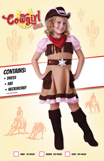 Cowgirl Cutie L Childrens Costumes Female To Fit Child Of Height 134cm 146cm Bristol Novelty _1