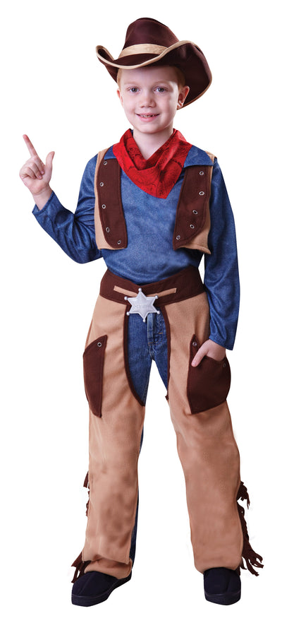 Cowboy Wild West S Childrens Costumes Male To Fit Child Of Height 110cm 122cm Bristol Novelty _1