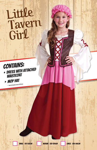Little Tavern Girl L Childrens Costumes Female To Fit Child Of Height 134cm 146cm Bristol Novelty _1