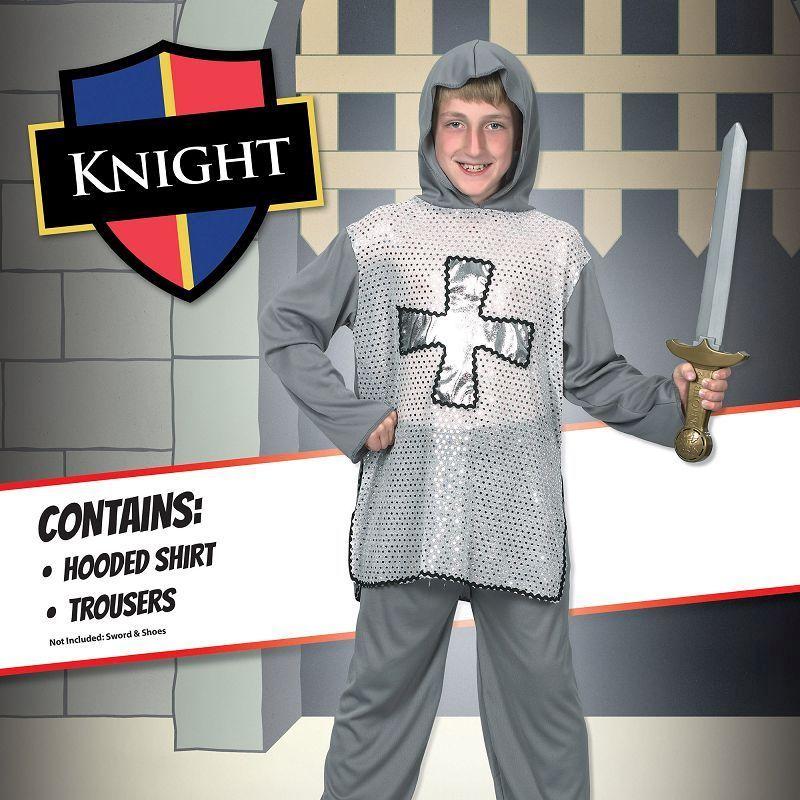 Boys Knight XL Grey Childrens Costumes Male XL Bristol Novelty _1
